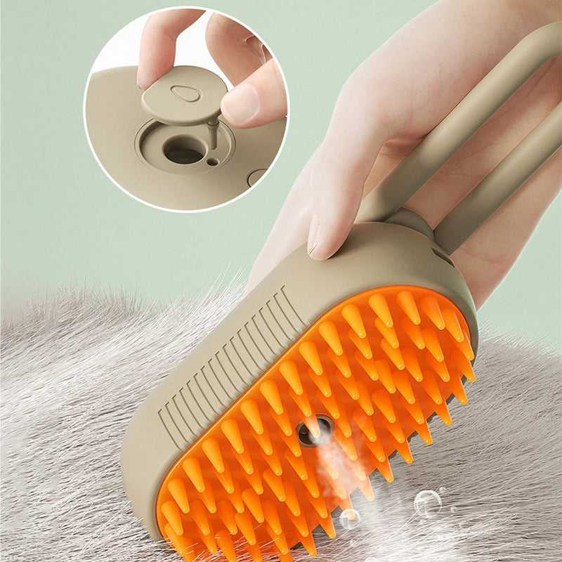 Escova a vapor para Cães e Gatos 3 em 1